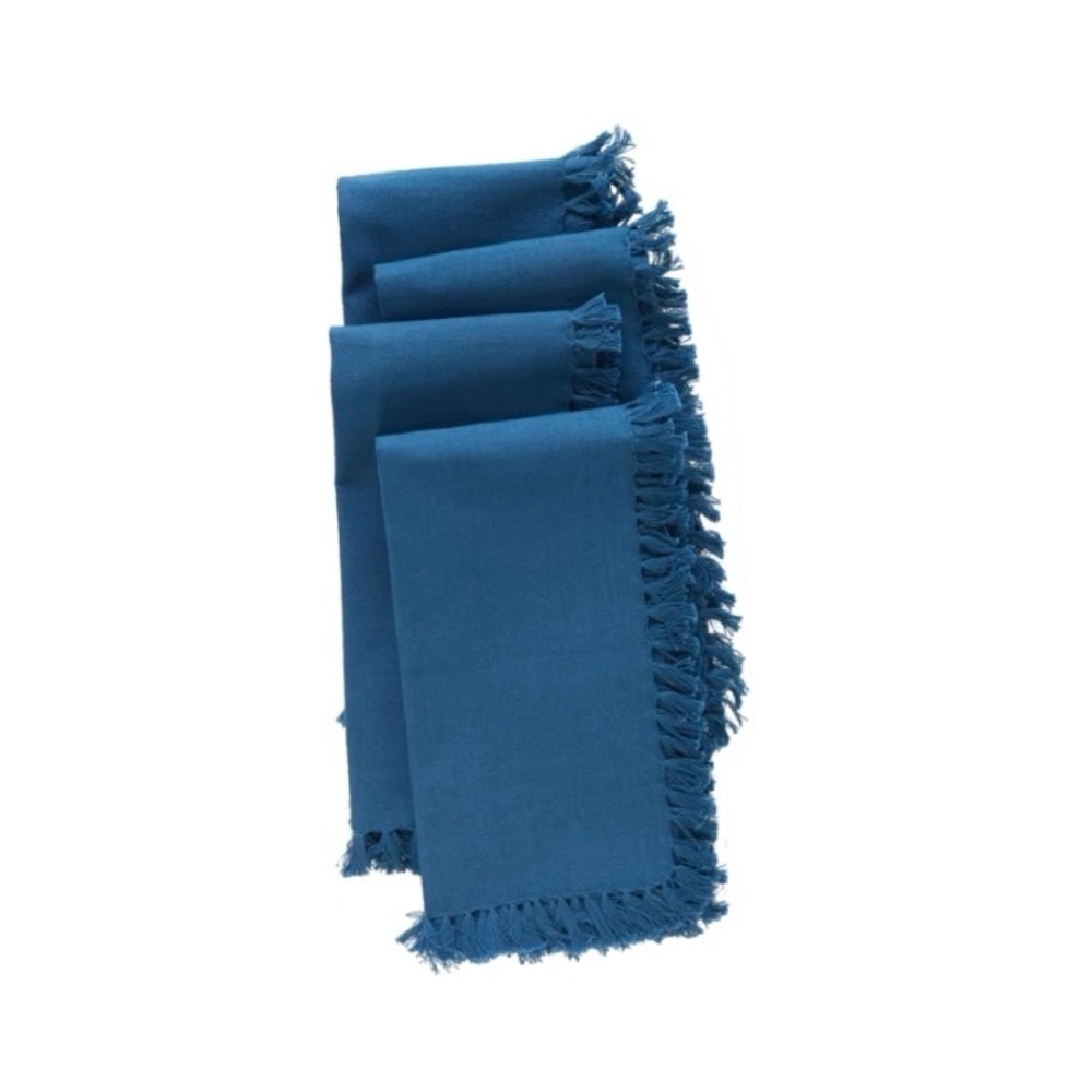 APRIL CORNELL💙 Essential Fringe Napkin Set